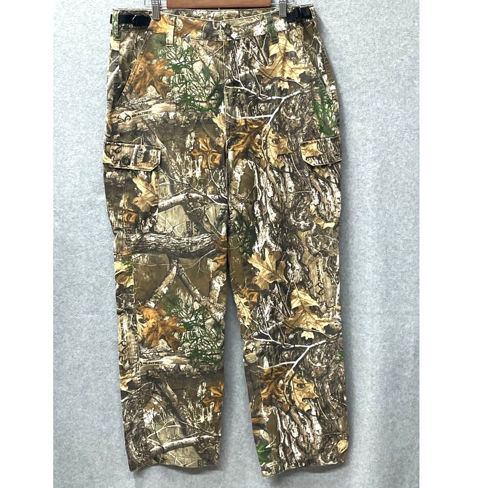 Lincoln Outfitters Realtree Camo Cargo Pants Mens L 38x30 Hunting Outdoor